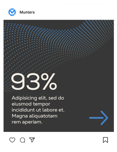 Instagram feed showing statistics